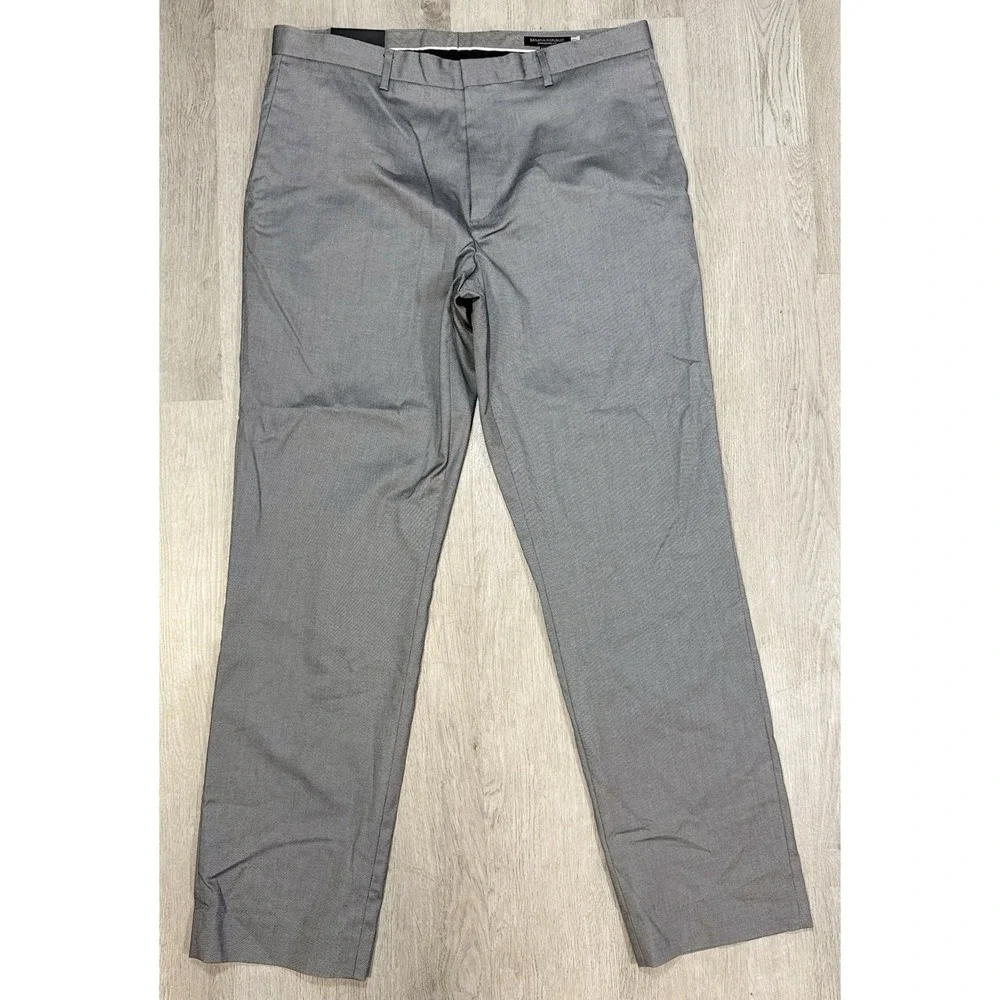 Banana Republic Standard Fit Dress Pants Men's 36x34 Herringbone Straight NWT